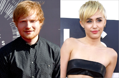 Jawab Hinaan, Ed Sheeran Mengaku Tak Pernah Ketemu Miley Cyrus