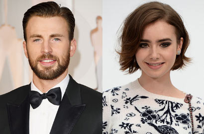 Oscar 2015 Bikin Chris Evans dan Lily Collins Berkencan