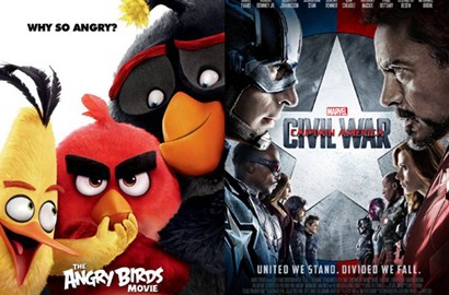 Belum Sepekan Rilis, 'Angry Birds' Geser Posisi 'Civil War' di Box Office