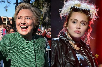Beri Dukungan untuk Hillary Clinton, Miley Cyrus Pamer Pantat
