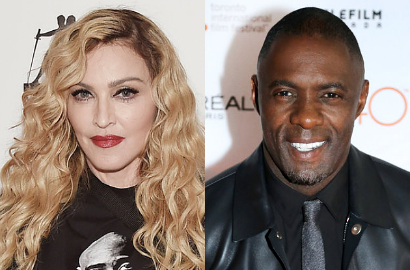 Pesta Bareng, Madonna Kepergok Cium Idris Elba?
