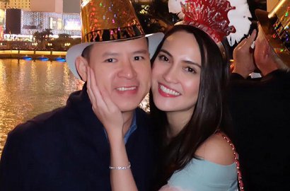 Rayakan Tahun Baru di Las Vegas, Shandy Aulia Pamer Ciuman Mesra Bareng Suami