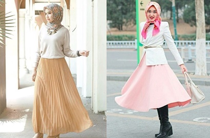 Buat yang Bertubuh Mungil 4 Mix and Match Hijab dan Rok 