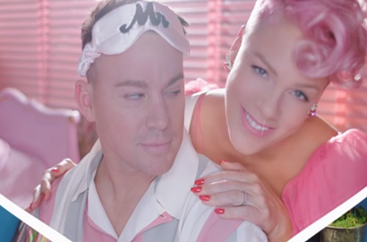 Pink dan Channing Tatum Jadi Suami Istri Kocak di MV 'Beautiful Trauma'