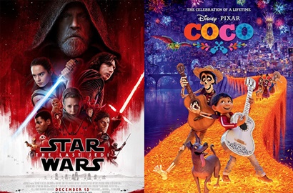 Langsung Kuat Kuasai Box Office, 'Star Wars: The Last Jedi' Kalahkan 'Coco'