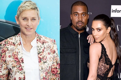 Banjir Artis, Kim K-Kanye West cs Hadiri Pesta Ultah Ellen DeGeneres