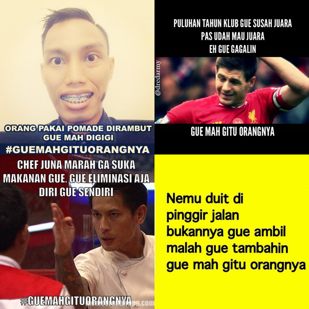 Intip Berbagai Meme Kocak Guemahgituorangnya Di Sosial Media