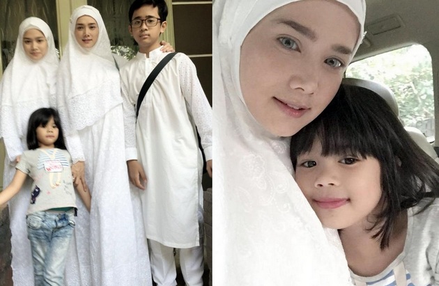 Foto Berjilbab, Mulan Jameela Ternyata Diantar Umrah Ahmad Dhani