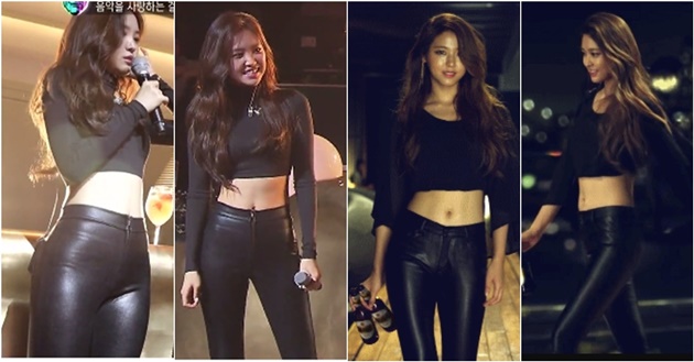 Umbar Abs dan Pakai Legging Ketat, Lebih Seksi Seolhyun atau Na Eun?