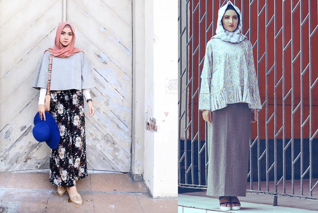 Buat yang Bertubuh Mungil 4 Mix and Match Hijab dan Rok 