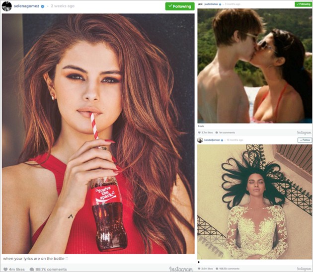 Raih 4 Juta Likes, Foto Instagram Selena Gomez Kalahkan Justin Bieber