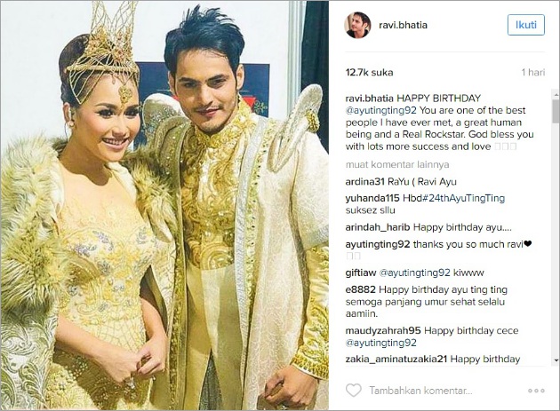 Rayakan Ultah ke-24, Ayu Ting Ting Dipuji Ravi Bhatia