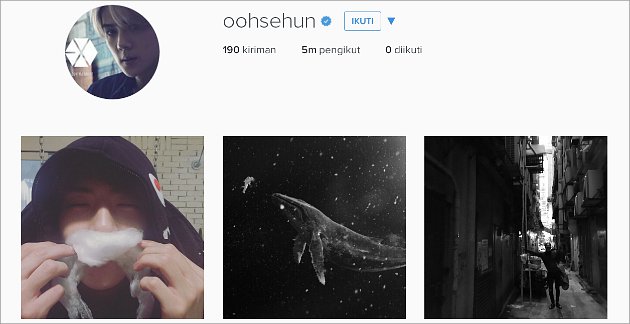 Rayakan 5 Juta Followers Instagram, Sehun EXO Jadi Kakek ... - 630 x 324 jpeg 33kB