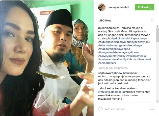 Ngaku Sering Makan di Warteg, Mulan Jameela Kembali 