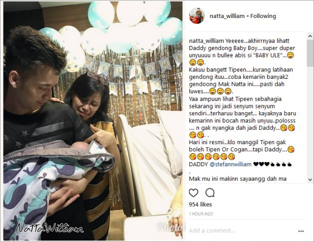 Stefan William 'Kaku' Gendong Bayi, Celine Evangelista 