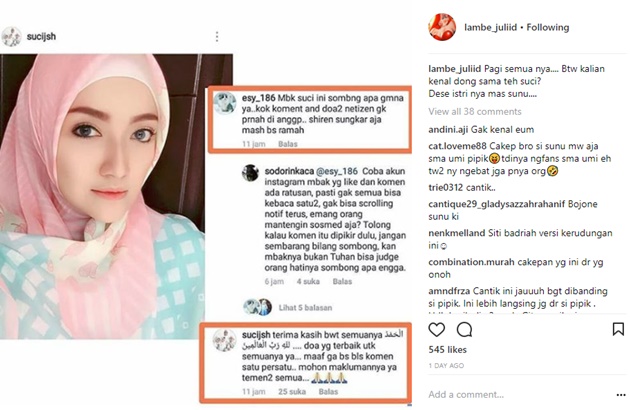 Istri Sunu Fabian Beri Tanggapan Bijak Usai Dibully 