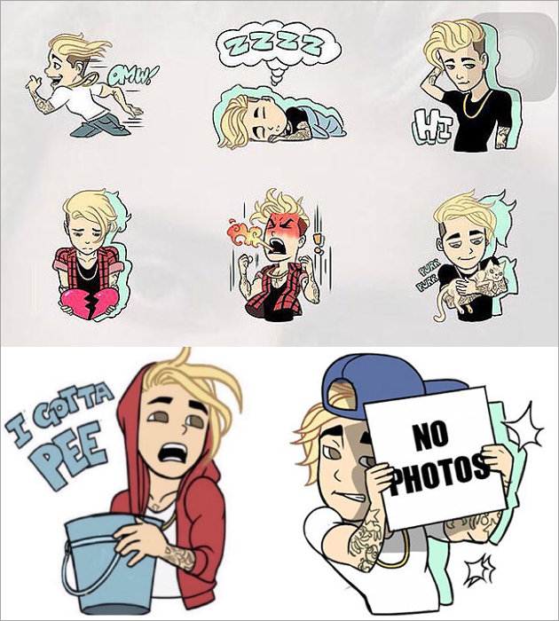 Super Imut, Justin Bieber Luncurkan Emoji Dirinya Berambut ...