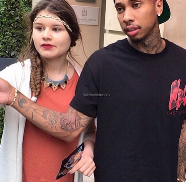 Wah Benarkan Tato  Baru Tyga Sebut Nama  Kylie Jenner 