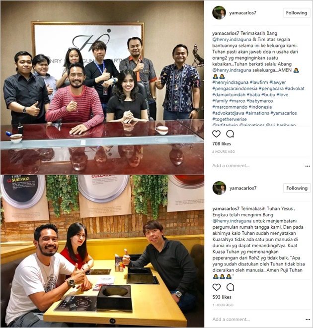 Akhirnya Berdamai Dengan Istri Yama Carlos Sebut Jasa Orang Ini